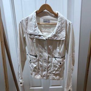 White Cargo Jean Jacket